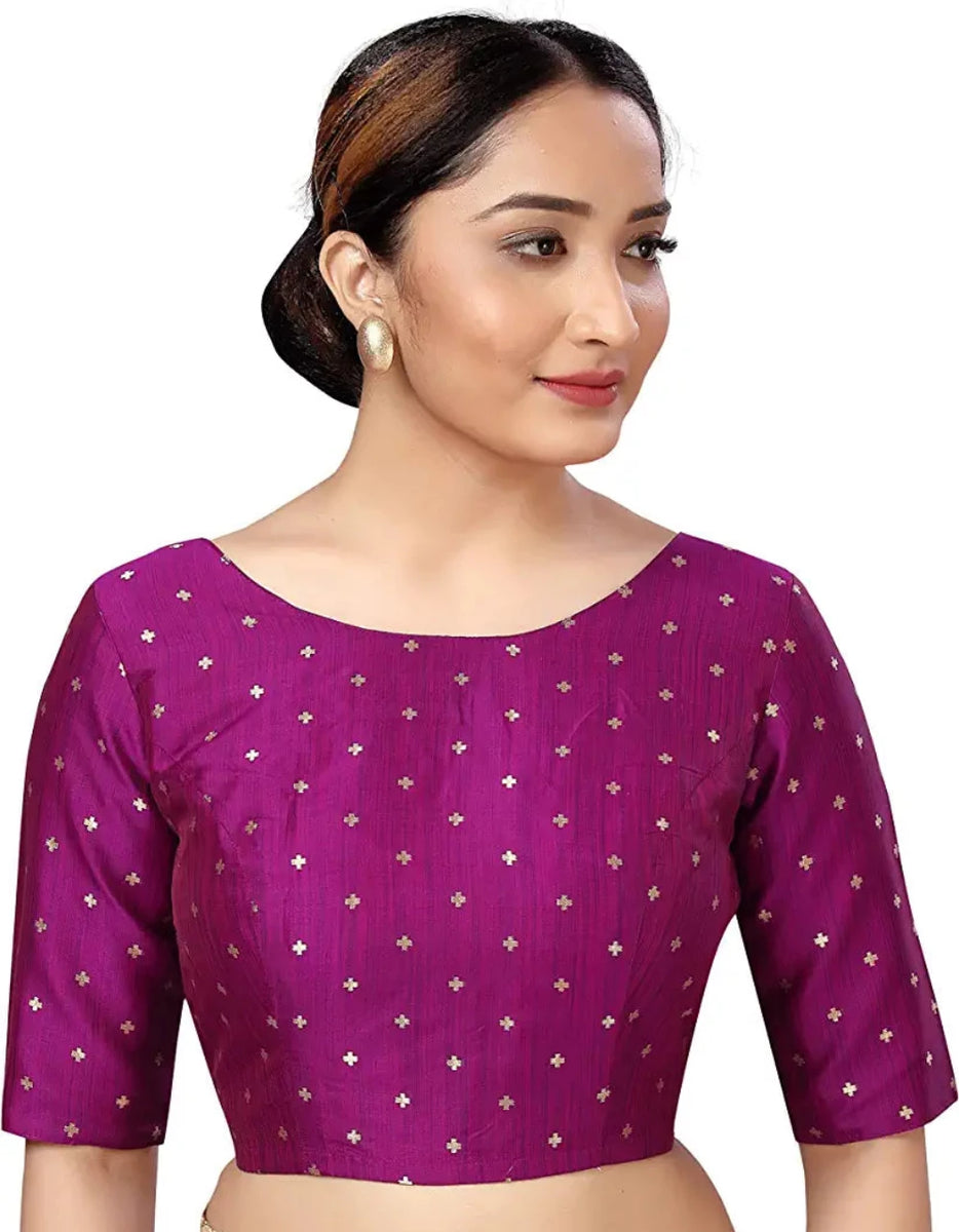 Chocolate Brocade Blouse